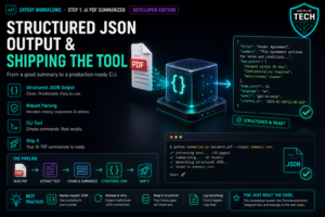 [Step 1-A-4/4] Structured JSON Output & Shipping the Tool (Developer Edition)