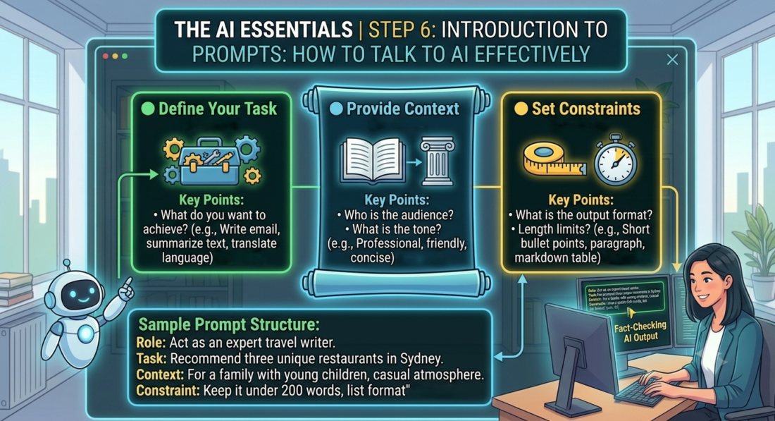 Step 6: Introduction to Prompts: How to Talk to AI Effectively