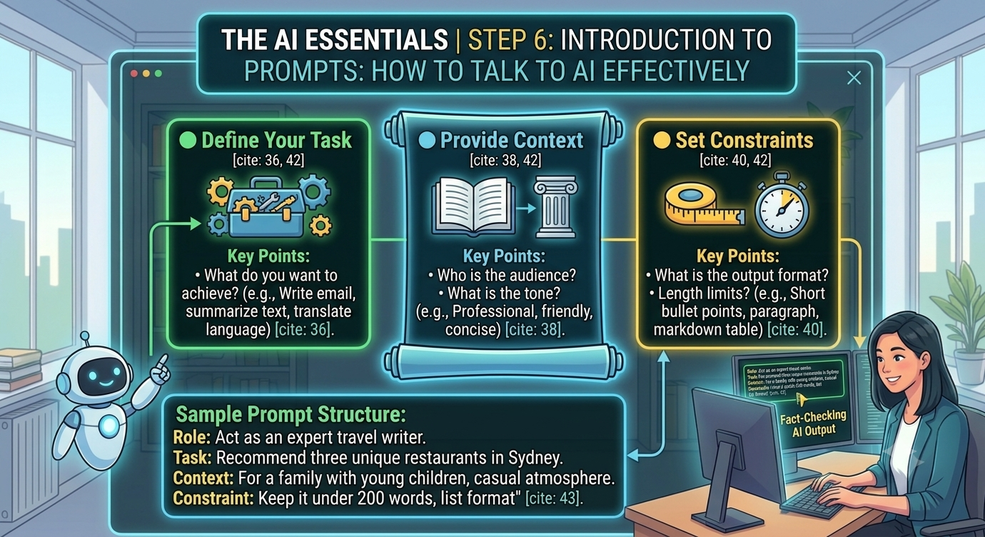 Step 6: Introduction to Prompts: How to Talk to AI Effectively