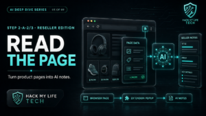 [Step 2-A-2/3] Making It Read the Page and Talk to AI (Reseller Edition)