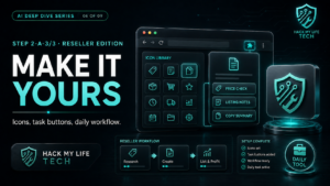 [Step 2-A-3/3] Making It Yours — Icons, Task Buttons, and a Tool You’ll Actually Use (Reseller Edition)